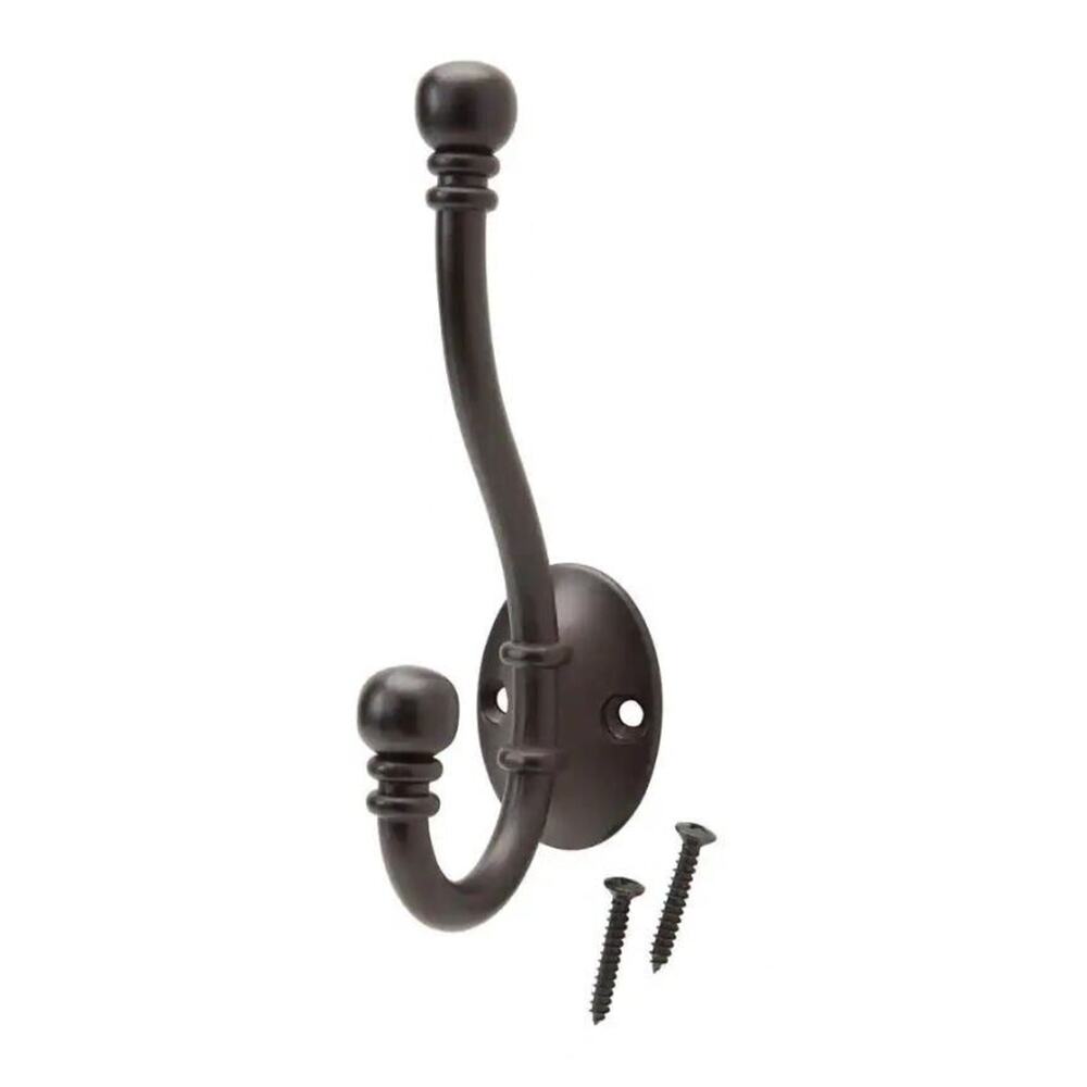 (Pack Of 5) EVERBILT Oil-Rubbed Bronze Decorative Coat and Hat Hook 15558